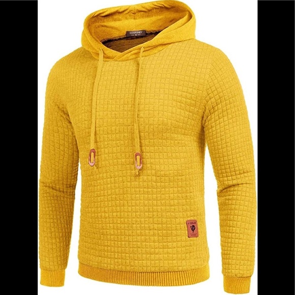 Other - New Mens Hoodie Sweater Ribbed Stretchable Heat Lasting w Drawstring